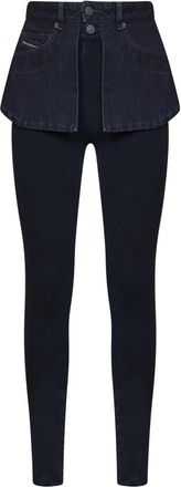 Diesel D-Spika-Fsj 2 - Dames - Skinny Jeans - Blauw - M - Katoen - Jeans