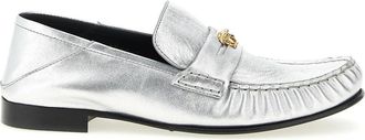 Versace La Medusa Loafers - Dames - Loafers - Grijs - 36 EU - Leer - Schoenen