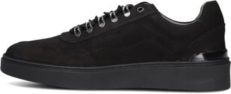 Stefano Lauran Heren Sneakers Lj 2502 - Heren - Sneakers - Zwart - 45 EU - Leer - Schoenen