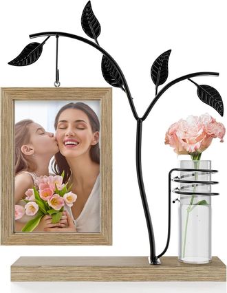 OEM Marco De Fotos De 15 X 10 Cm De Doble Cara Con Doble Cristal Y L&aacute;mina Met&aacute;lica. Capacidad Para Dos Fotos. Un Regalo Ideal Para Una Madre O Abuela (mar