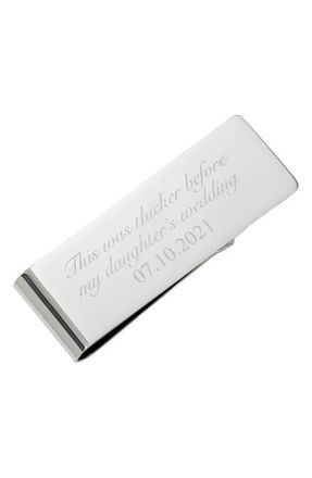 Cufflinks Inc. Father of the Bride Money Clip in Silver at Nordstrom
