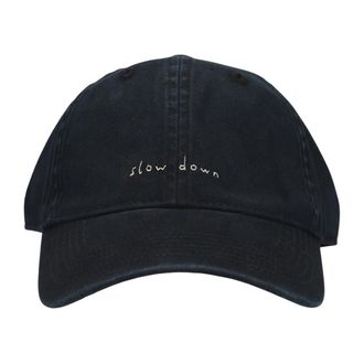For&eacute;t Slow Down Washed Cap - Heren - Petten - Zwart - ONE Size - Katoen - Accessoires