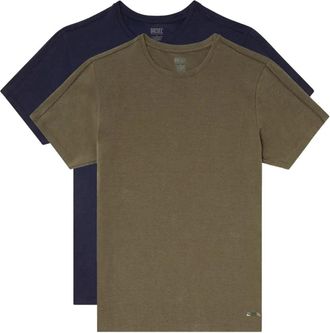 Diesel Randal-D-Mono crew-neck T-shirts (pack of two) - men - Lyocell/Cotton/Elastane - L - Brown