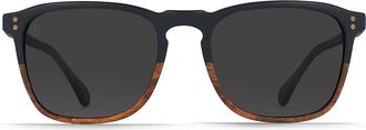 Raen Optics Wiley 54mm Polarized Square Sunglasses in Burlwood/Black Polar at Nordstrom