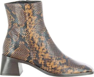 Zinda Dames Cognac Schoenen - Dames - Laarzen met Hak - Bruin - 41 EU - Schoenen