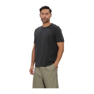 Calvin Klein Sueded Jersey Badge T-shirt - Heren - Tops - Grijs - Maat: M Jersey