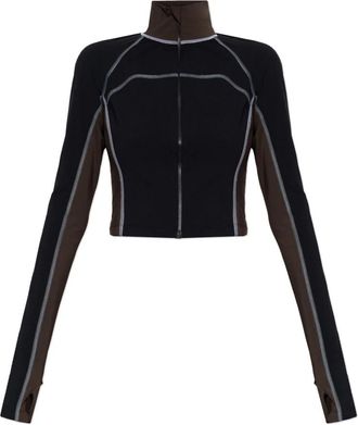 Fendi Training Top met Col - Dames - Sportshirts - Zwart - S - Fitness