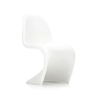 Vitra Chair Panton Chair - White - Tinted polypropylene - Designer Verner Panton