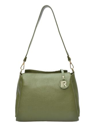 Isabella Rhea Khaki Rundleer Tas