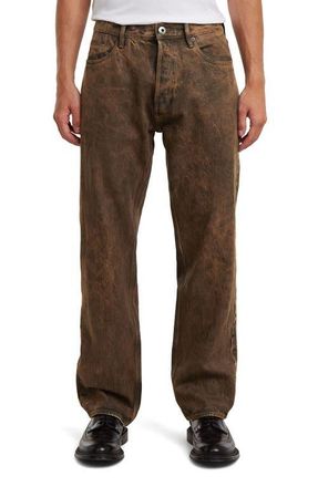G-Star Dakota Regular Straight Leg Jeans in Faded Cognac Skin at Nordstrom, Size 34 X 30