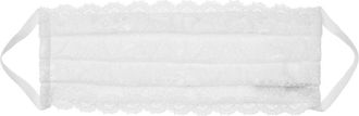 Cosabella Womens Never Say Never Pleated Face Mask In White