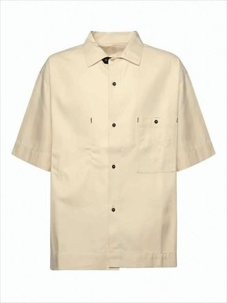 Jacquemus Boxy Fit Short-Sleeve Shirt With Classic Collar And Chest Pocket