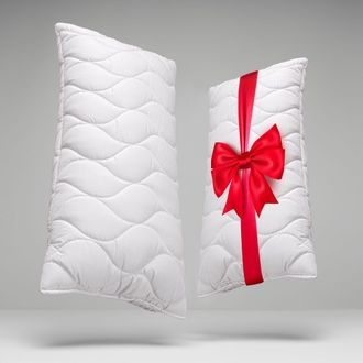 John Cotton Microfaserkissen »2für1, Kopfkissen, ein Kissen gratis, 40x80 cm, 80x80cm« Füllung: 100% Polyester Bezug: Microfaser Spar-Set, 1 Stk. tlg. ergonomisch