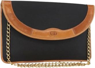 Dior Pre-owned Clutches, female, Black, Size: ONE SIZE Pre-owned Nylon Shoulder Bag