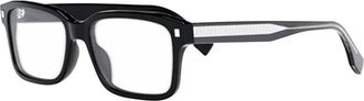 Fendi Demo Rectangular Eyeglasses FE50030I 001 54