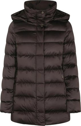 Moorer Delia-SE3 Jas - Dames - Winterjassen - Bruin - S - Leer - Jassen