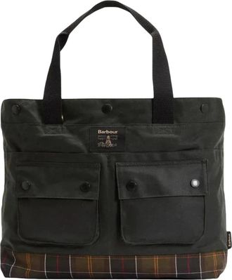 Barbour Borsa Tote Waxed Field - - Bags - unisex - Verde - ONE SIZE