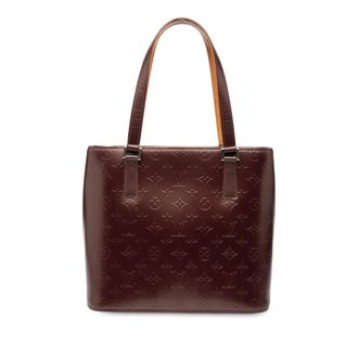 Louis Vuitton Pre-owned Womens Monogram Mat Stockton - Dark Red Leather - One Size