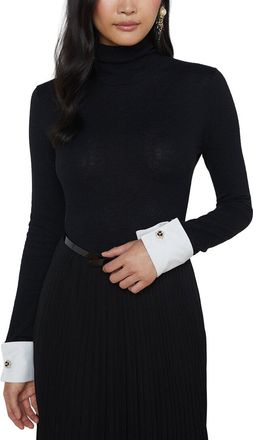 L'agence Flora Poplin Cuff Sweater