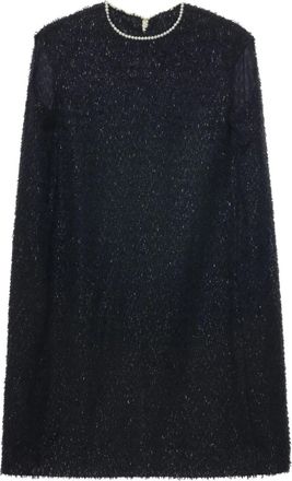 Carven Abito midi lamé - Nero
