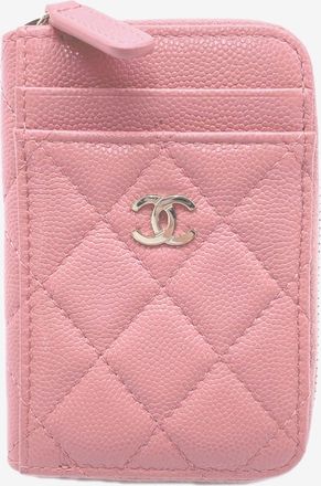 Chanel Matelasse Pink Grained Calfskin Coin Purse/Coin Case (Pre-Owned)