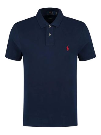 Polo Ralph Lauren logo polo shirt - men - Fabric - L - Blue