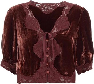 Rixo Rixo - Ursula Top - Dames - Blouses & Shirts - Rood - Maat: XS Zijde