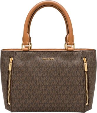 Michael Kors Nabela Zip Satchel - - Bags - Donna - Marrone - ONE SIZE