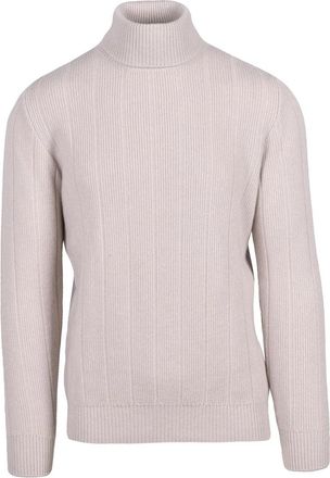 Eleventy High Neck Cashmere Sweater With Structured Turtleneck