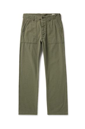 Orslow Fatigue Straight-Leg Cotton-Sateen Trousers