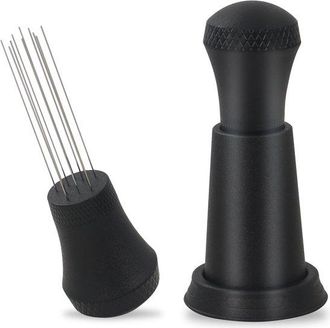 OEM Thijox, Herramienta De Distribuci&oacute;n Wdt Para Espresso, 0,4 Mm, 10 Agujas, Agitador Y Distribuidor De Caf&eacute; Para Baristas, Negro