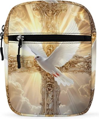 Generic Peace Dove Crossbody Bag Adjustable Satchel Cute Shoulder Bag Lightweight Sling Bags