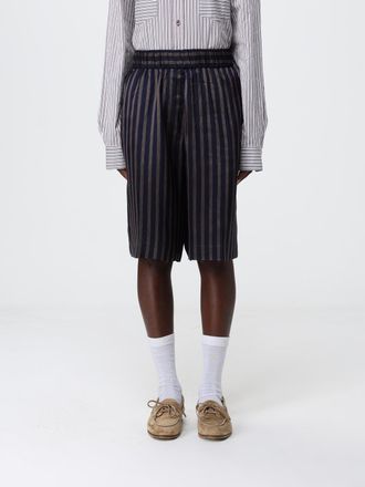 Dries Van Noten Pantaloncini Dries Van Noten in cupro a righe