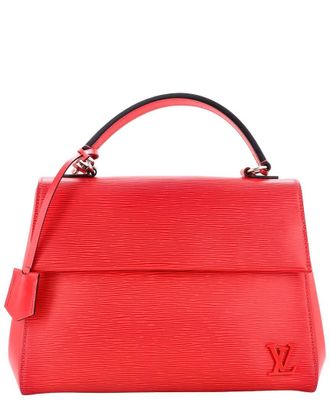 Louis Vuitton Red Epi Leather Cluny Top Handle Bag Mm (Authentic Pre-Loved)