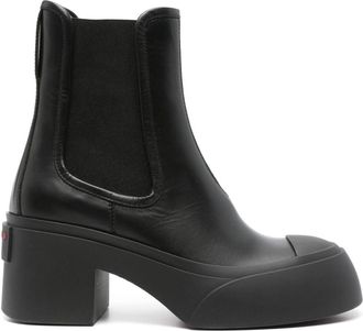 Marni 65mm logo-raised Chelsea boots - women - Leather - 39 - Black