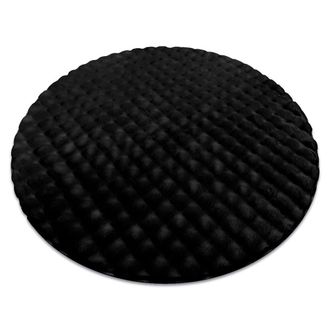 RugsX RugsX Bubble Rug in Black | Size: 200 cm diameter
