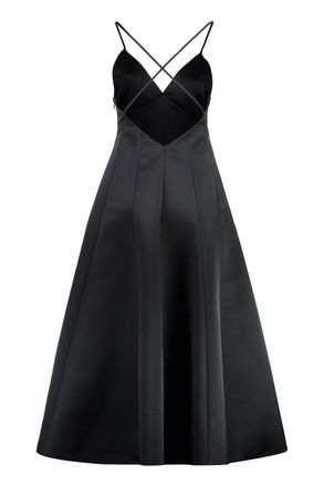 Philosophy di Lorenzo Serafini Womens Satin Dress - Black - Size EU 38 (Womens)