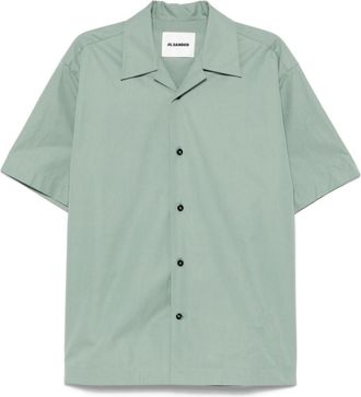 Jil Sander cotton shirt - men - Cotton - 40 - Green