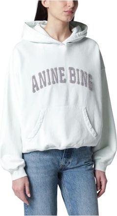 Anine Bing Hoodies, female, Green, Size: XS Harvey Sweatshirt