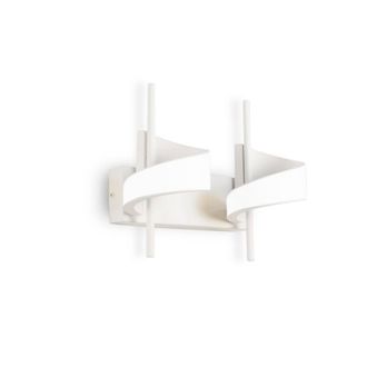 Netlighting Tsunami 2 Light Spiral Wall Lamp 24W LED 3000K 1800lm Sand White