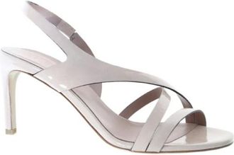 Del Carlo High Heel Sandal - Dames - Sandalen met hakken - Beige - 37 EU - Leer - Schoenen