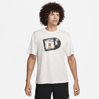 Nike Max90 T-Shirt Mens Summit White Graphic Print 100% Cotton Basketball SRT507