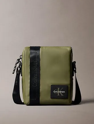 Calvin Klein Bolso Reporter Con Parche Logo Monograma