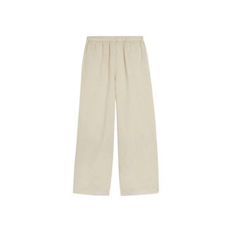 Aspesi Wide Trousers, female, White, Size: S Wide Trousers