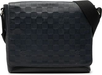 Louis Vuitton 2019 Damier Infini District PM crossbodytas - Blauw