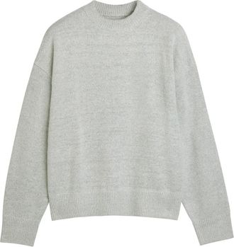 Mki Miyuki Zoku Logo-embroidered Brushed Knit Jumper - Light Grey - Xxl