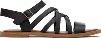 Toms Toms Sephina Leather Womens Sandals - Black - Size UK 6
