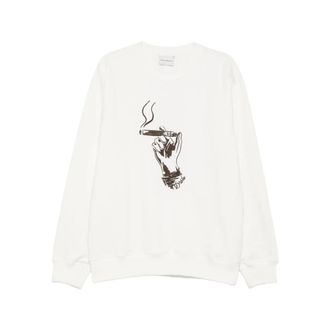 Dr&ocirc;le de Monsieur Sweatshirts, male, White, Size: S Sweatshirt