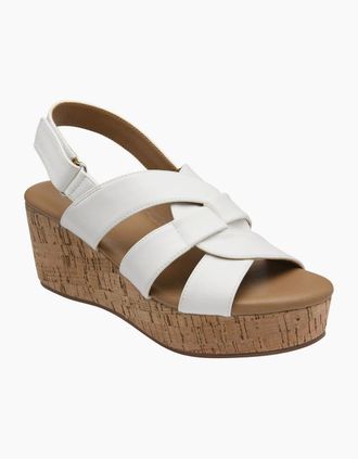 Lotus Womens Thora Womens Wedge Sandals - White - Size: 6