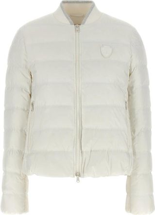 Brunello Cucinelli Waterafstotend Gewatteerd Donsjack - Dames - Winterjassen - Wit - M - Jassen